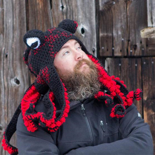 Gorros de punto de pulpo