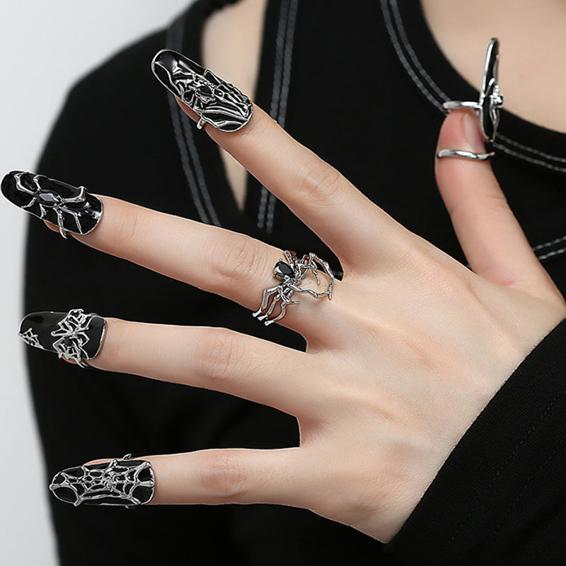 ANILLO DE ARAÑA ÚNICO PUNK