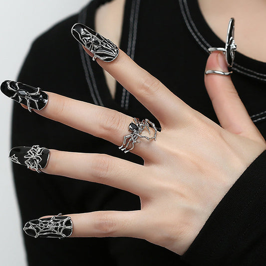 ANILLO DE ARAÑA ÚNICO PUNK
