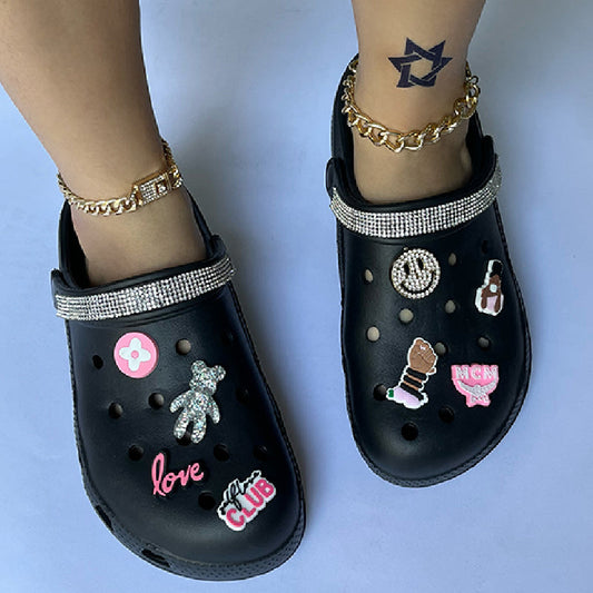 Zapatos casuales, cómodos y redondos de patchwork para uso diario