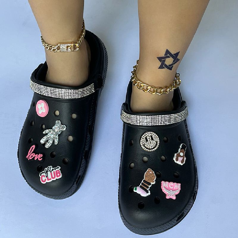 Zapatos casuales, cómodos y redondos de patchwork para uso diario