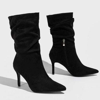 Zapatos casuales de punta puntiaguda (altura del tacón: 8,5 cm) (3 colores)