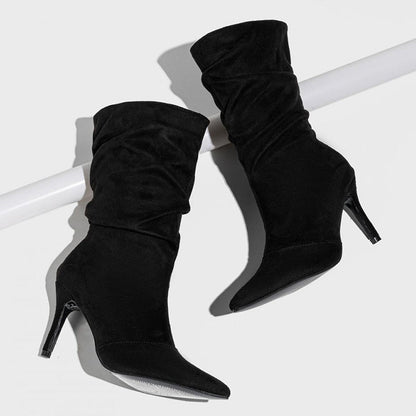 Zapatos casuales de punta puntiaguda (altura del tacón: 8,5 cm) (3 colores)