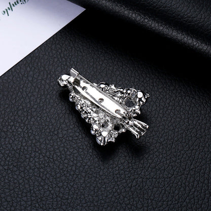 Broche decorativo con perlas huecas para árbol de Navidad diario