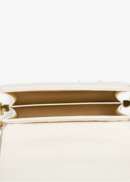 Roselle - Lace-Embellished Mini Top-Handle Bag with Scarf Detail