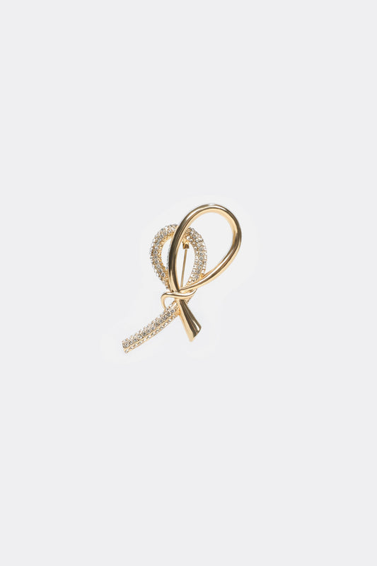 Broche de metal irregular 