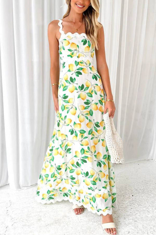 Vestido largo Lemon Vaina