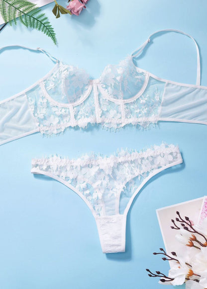 Sienna – Floral Lace Underwire Bra & Panty Lingerie Set