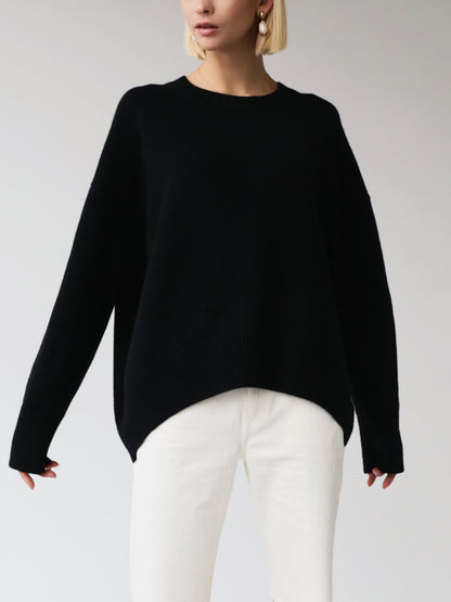 Skye Knit Set – Soft Crewneck Sweater & Pleated Skirt