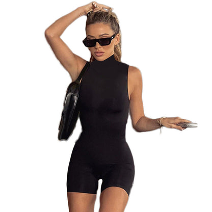 Mono de mujer sexy ajustado y sexy, mono de color sólido, ajustado, ropa que levanta la cadera