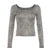 Leopard Print Crew Neck Y2K Top Women High Street Long Sleeve Fitted Tshirt Fashion Autumn Casual Tee Vintage Outfits