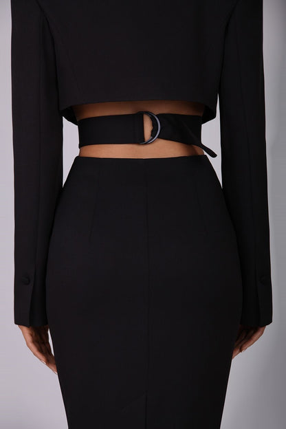 Vestido midi tipo blazer con aberturas Antonia 