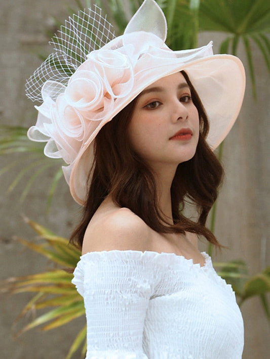 Hat Sun Hat Purple Pink Wine Outdoor Dailywear Holiday Pure Color Floral Floral Portable Sun Protection Comfort for Women