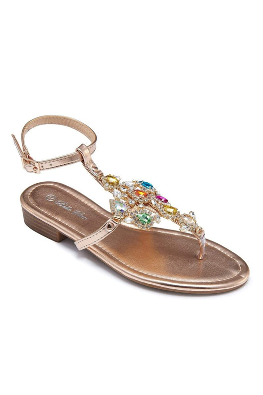 Sandalias Antonia con decoración de diamantes de imitación 