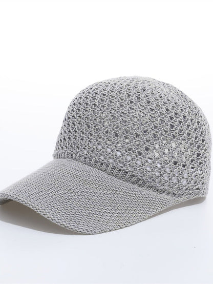 Solid Color Holiday Girls Sun Cap Breathable New Summer Cap Baseball Cap Outdoor  Sunshade Hat Ponytail Cap for Women
