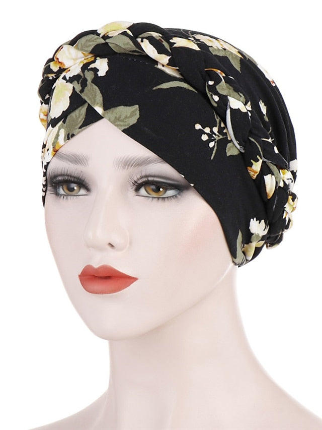 Cotton Print Muslim Turban Scarf For Women Islamic Inner Hijab Caps Arab Wrap Head Scarves Femme Musulman Turbante Mujer for Women