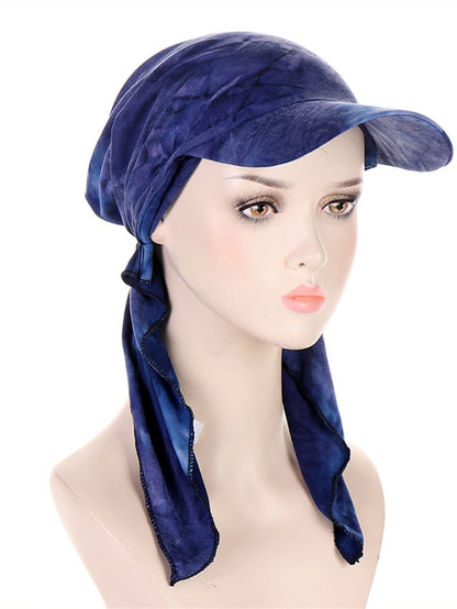 Camouflage Leopard Print Muslim Hijab Turban Hat for Women Girls Baseball Cap Sun Hats Headscarf Scarf Cap Solid Color Fashion Women Soft scarves for Women