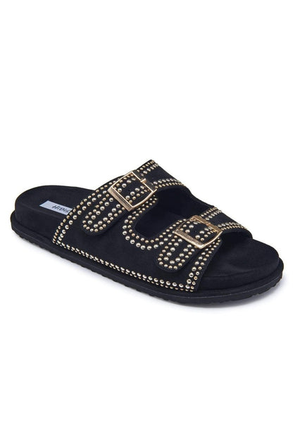 Sandalias Cynthia de ante con dos tiras 