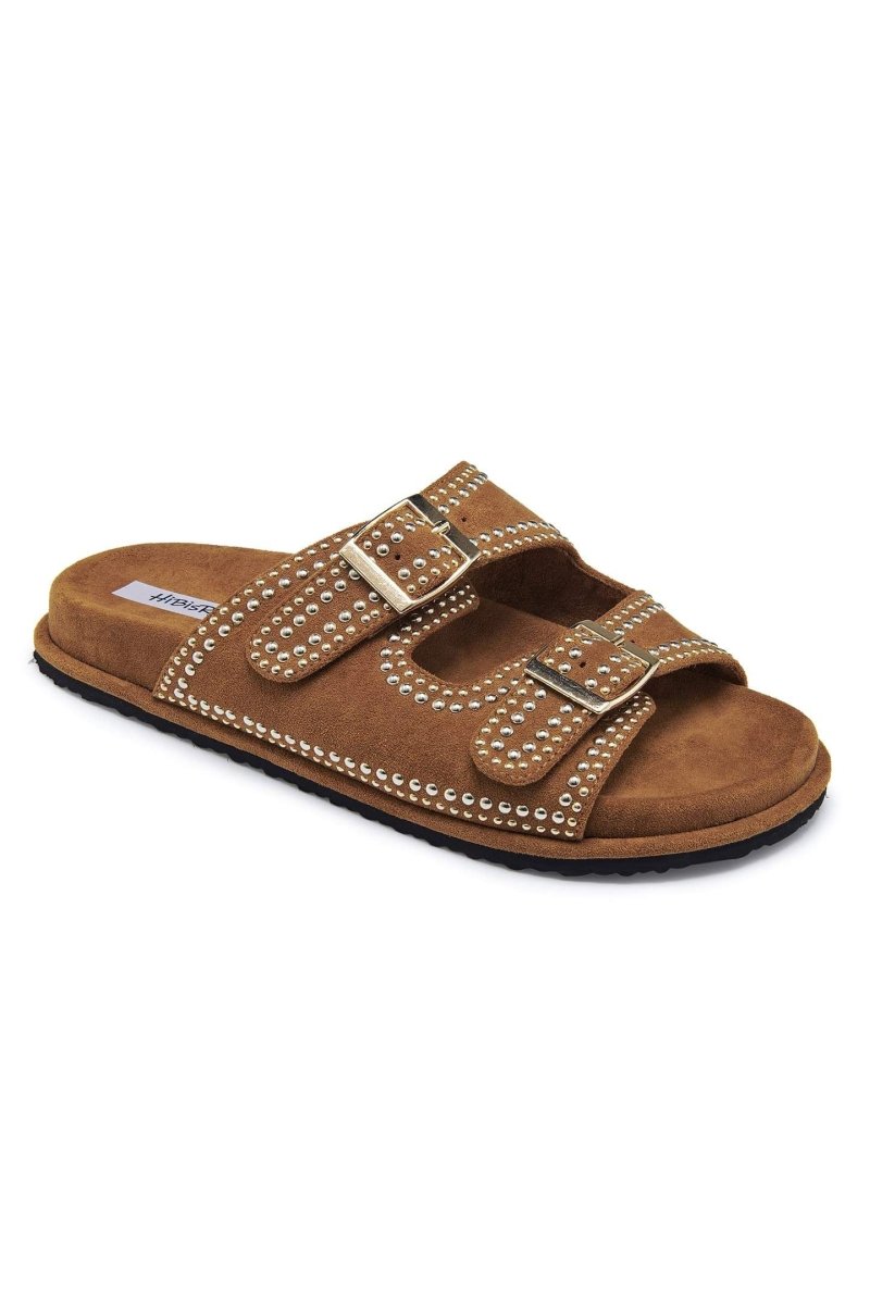 Sandalias Cynthia de ante con dos tiras 