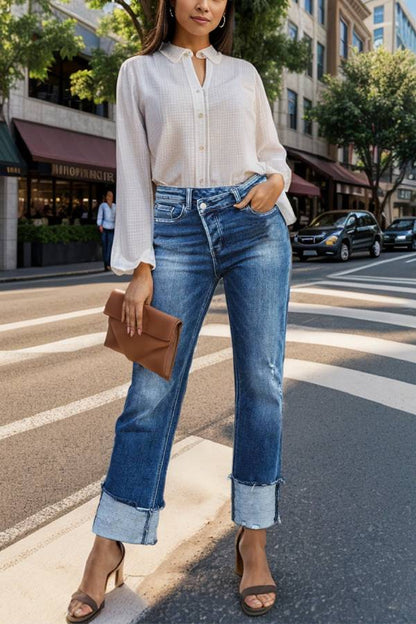 Nuevos jeans casuales de mezclilla para mujer