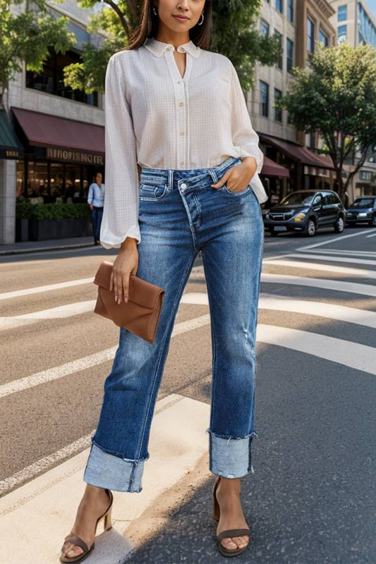 Nuevos jeans casuales de mezclilla para mujer