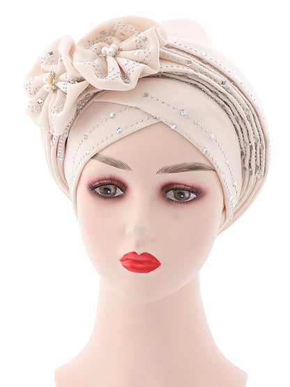 Beanie / Slouchy Party Dailywear Sports Outdoor Beaded Flower Flower Black White Hat Basic Red Fall  Winter for Women