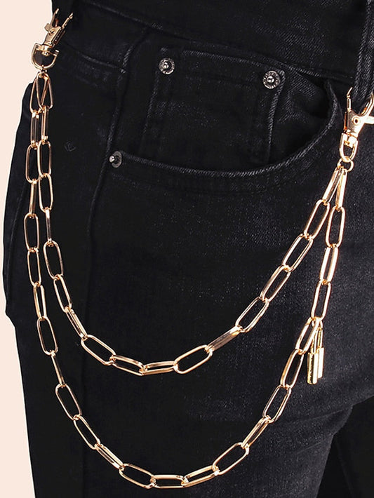 Men's Pants Chain Wallet Chain Pocket Chain Metal Chain Buckle Free Chain Casual Classic Party Daily Gold for Women