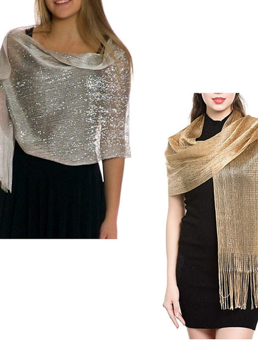 Scarves Shawl Party Daily Solid / Plain Color Polyester / Viscose Formal Casual Bohemia 1 PC for Women