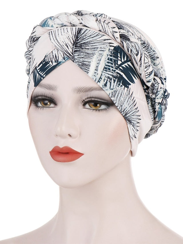 Cotton Print Muslim Turban Scarf For Women Islamic Inner Hijab Caps Arab Wrap Head Scarves Femme Musulman Turbante Mujer for Women