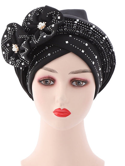 Beanie / Slouchy Party Dailywear Sports Outdoor Beaded Flower Flower Black White Hat Basic Red Fall  Winter for Women
