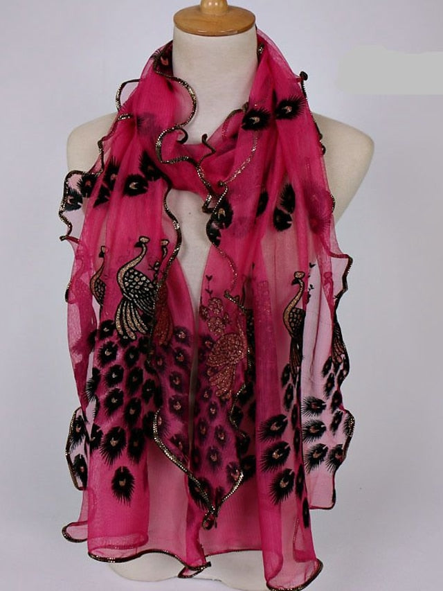 Scarves Daily Holiday Acrylic Fibers Cotton Polyester Vacation Bohemia Outdoor Casual / Daily 1pcs for Women