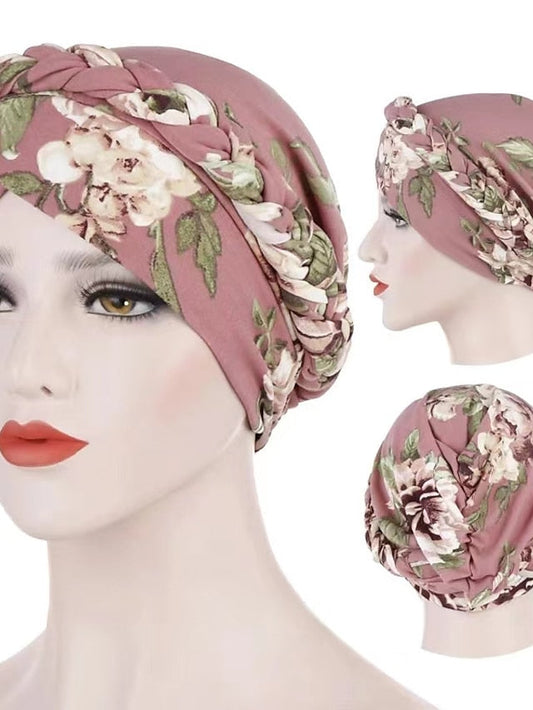 Cotton Print Muslim Turban Scarf For Women Islamic Inner Hijab Caps Arab Wrap Head Scarves Femme Musulman Turbante Mujer for Women