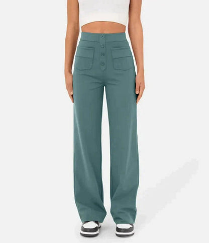 Capri - High Waist Pants - Chic/Elegant - Trendy - Great for Casual Days