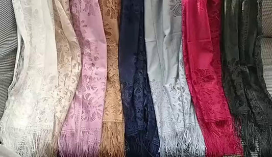 Shawls & Wraps Party Wedding Anniversary Camel Red Pink Scarf Flower / Fall / Winter / Spring / Summer / Polyester for Women