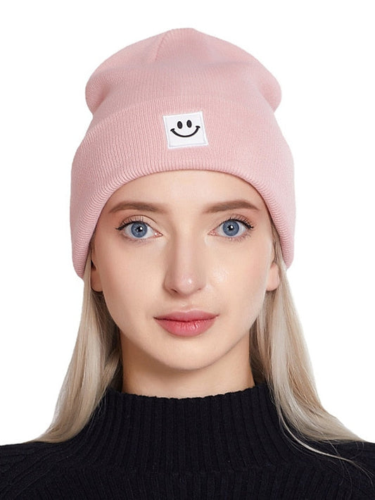 Hat Beanie / Slouchy Light Pink Green Purple Outdoor Street Dailywear Knit Pure Color Comfort Warm Breathable for Women