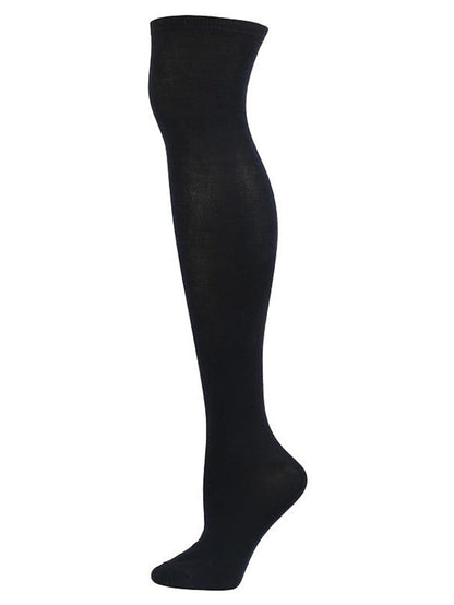 Knee High Socks Outdoor Home Daily Solid Color Polyester Spandex Basic Classic Warm Casual 1 Pair for Women
