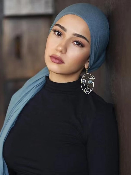 180x80CM Modal Cotton Jersey Hijab Scarf Women Muslim Shawl Plain Soft Islamic Turban Hair Tie Head Wrap Arab Scarves Headband for Women
