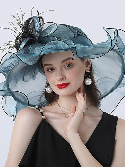 Hat Bucket Hat Sun Hat Green Black Blue Party Outdoor Dailywear Floral Floral Portable Windproof Comfort for Women