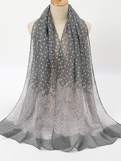 Summer Lady Dots Scarf Shawl Holiday Fashion Clothing Accessories Invierno Mujer Women Scarves Shawls for Women