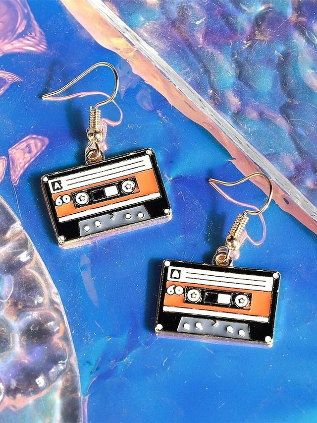 1 Pair Drop Earrings For Birthday Street Gift Alloy Vintage Style Fashion for Women