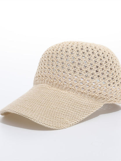 Solid Color Holiday Girls Sun Cap Breathable New Summer Cap Baseball Cap Outdoor  Sunshade Hat Ponytail Cap for Women