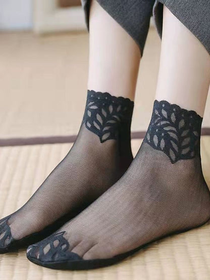 Toe Socks Daily Holiday Lace Spandex Nylon Sexy 1 Pair for Women