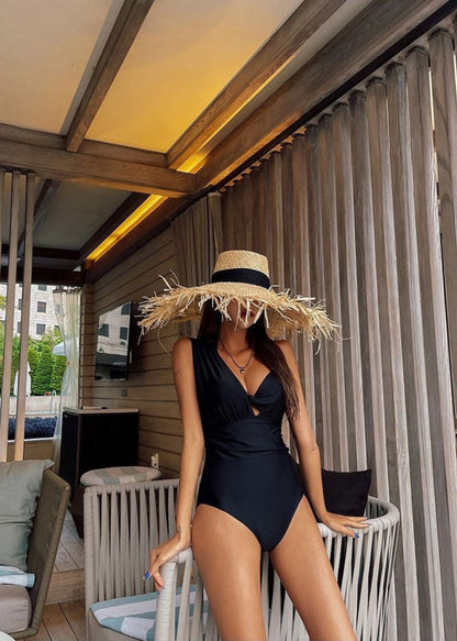 Marina Luxe - Convertible Ruched One Piece Swimsuit
