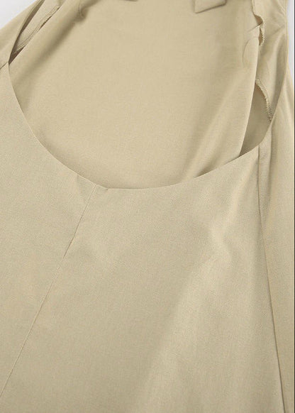Sahara Backless Halter Maxi Dress – Cotton & Linen Blend