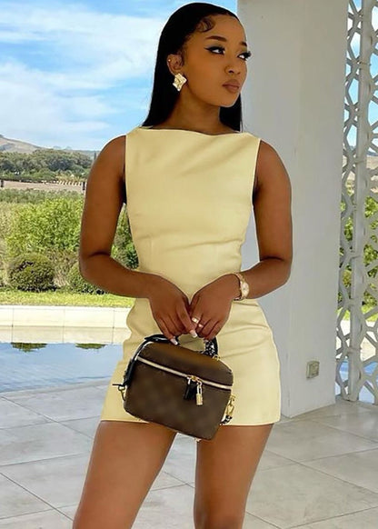 Soleil Shift – Sleeveless Bodycon Mini Dress