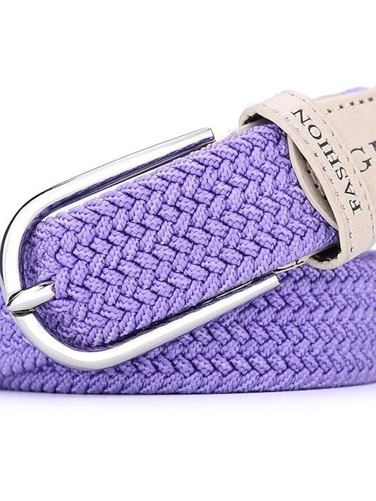 canvas woven thin belt ladies fashion elastic elastic belt korean pants belt for Women