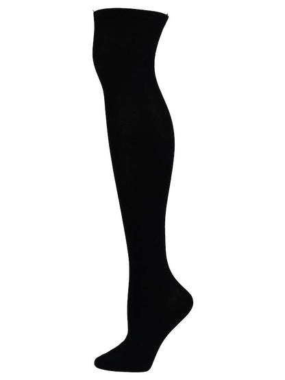 Knee High Socks Outdoor Home Daily Solid Color Polyester Spandex Basic Classic Warm Casual 1 Pair for Women