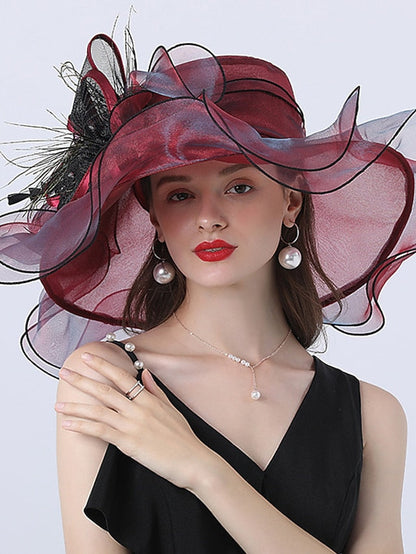 Hat Bucket Hat Sun Hat Green Black Blue Party Outdoor Dailywear Floral Floral Portable Windproof Comfort for Women