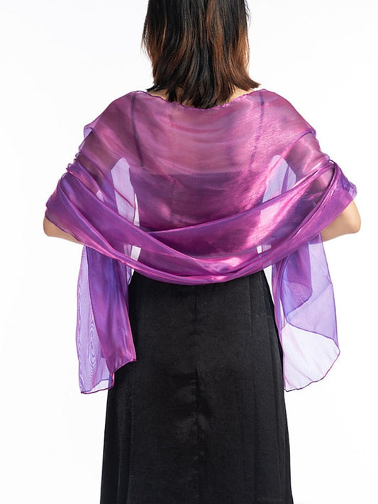 Shawls & Wraps Wedding Party Special Occasion Camel Silver Red Scarf Pure Color / Spring / Summer / Fall / Winter / Polyester for Women