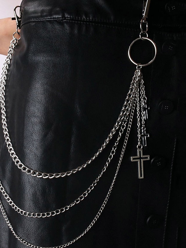 Men's Pants Chain Wallet Chain Pocket Chain Metal Chain Buckle Free Chain Casual Classic Party Daily Silver for Women